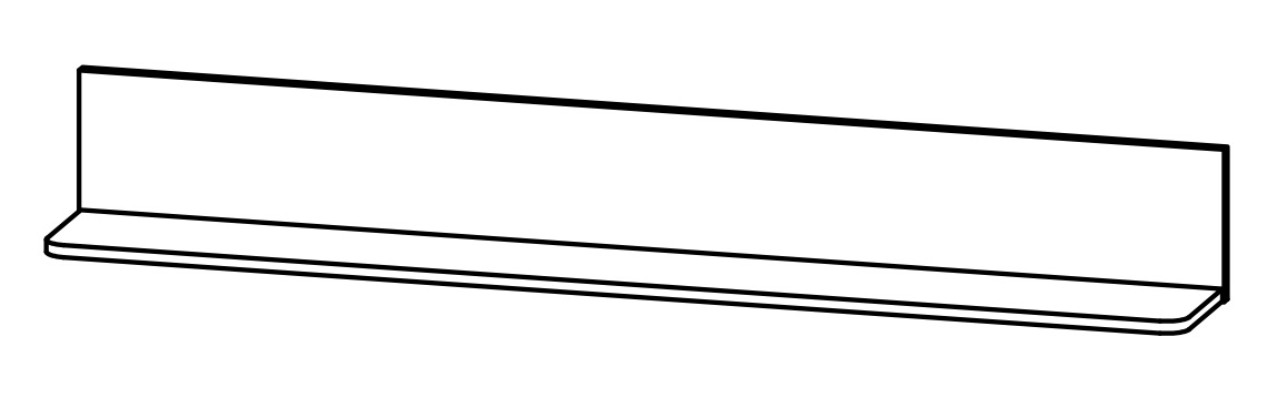 Фото Полка Malta B136-P/15 от производителя Black Red White (БРВ) в Донецке по цене 2 980 ₽