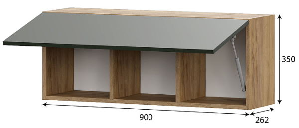 Фото Шкаф навесной Милан от производителя SV-мебель в Донецке по цене 5&nbsp;020 ₽