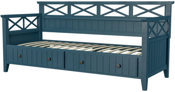 Фото Кровать односпальная Амелия (СМ 80х200) с выдвижными ящиками, без основания с универсальными царгами от производителя Браво-мебель в Донецке по цене 29&nbsp;730 ₽