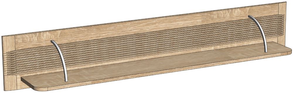 Фото Полка навесная Магнолия ГМ-11 от производителя СБК в Донецке по цене 3&nbsp;240 ₽