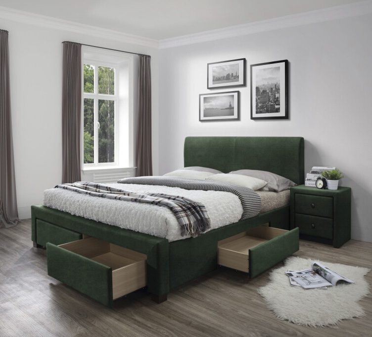 Фото Кровать двуспальная Halmar Modena 3 (СМ 160х200) c ортопедическим основанием от производителя Halmar  в Донецке по цене 64&nbsp;020 ₽