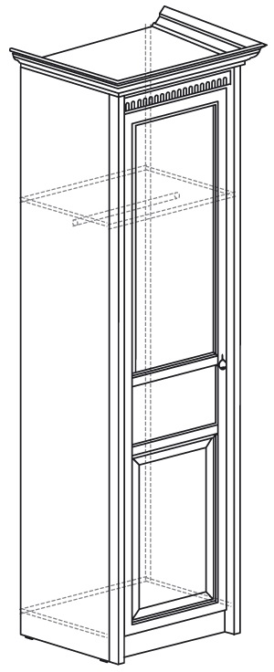Фото Шкаф Лючия 182 (60) однодверный от производителя Яна в Донецке по цене 18 440 ₽