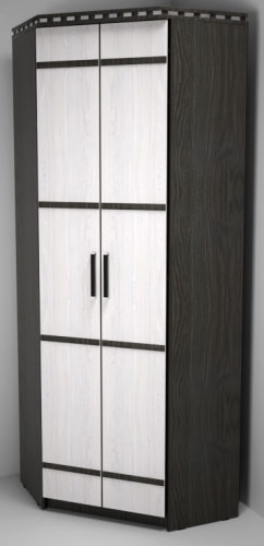 Фото Шкаф Ольга-13 (80) угловой  от производителя Фант-мебель в Донецке по цене 12&nbsp;040 ₽