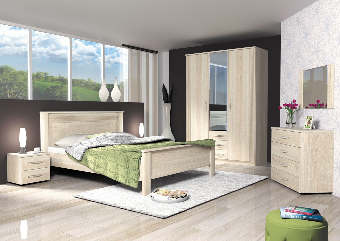 Фото Кровать двуспальная Диана Д3 (СМ 160х200) без основания от производителя Заречье в Донецке по цене 13 940 ₽