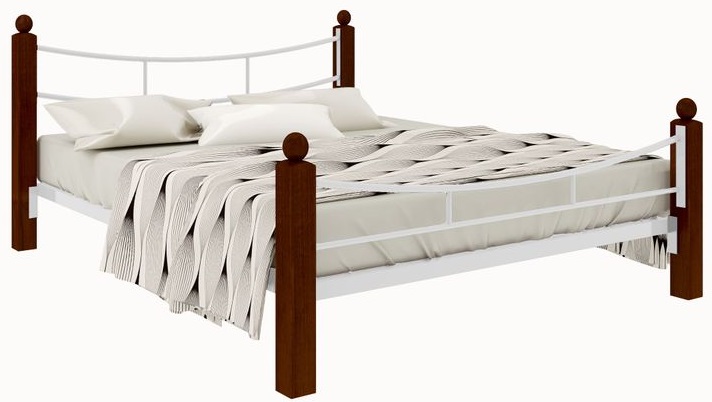 Фото Кровать двуспальная София Lux Plus (СМ 180х200) трубка металл от производителя Милсон в Донецке по цене 22 140 ₽