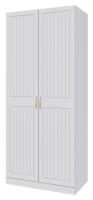 Шкаф Мэгги ШР-2 (91) двухдверный (белый снег, лак белый ,(Браво-мебель)) в Донецке от производителя 