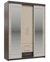 Фото shkafy-kupe-s-risunkom шкаф-купе с ящиками олимп (2 двери) производитель Гранд Кволити