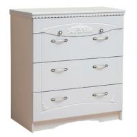 Комод Ольга-10  (белый-жемчужный ясень (Фант-мебель) ) в Донецке от производителя 