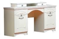 Стол туалетный Ольга-10  (лдсп, лдсп-белый,  белый, жемчужный ясень (Фант-мебель) ) в Донецке от производителя 