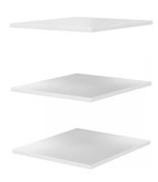 Комплект полок Грация (ЛДСП) на шкаф с витриной 1 дв. (белый  (Браво-мебель) ) в Донецке от производителя 