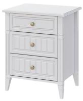Тумба прикроватная Мэгги (белый снег, лак белый (Браво-мебель) ) в Донецке от производителя 