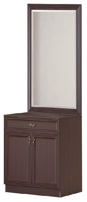 Тумба с зеркалом Лира 59 (Цвет корпуса:дуб нортон темный, цвет фасада:дуб нортон темный (Яна) ) Тумба с зеркалом Лира 59 (Цвет корпуса:дуб нортон темный, цвет фасада:дуб нортон темный (Яна) )