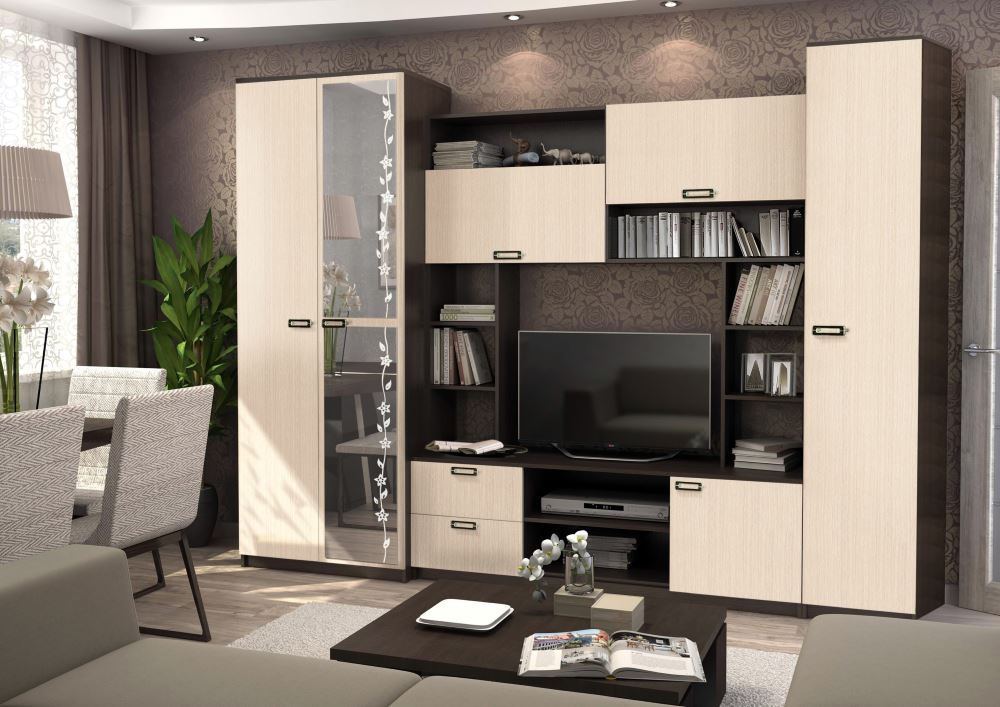 Фото Стенка Аллегро вар.№6 ЛДСП от производителя Диал в Донецке по цене 20 050 ₽