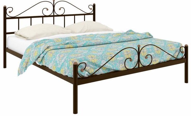 Фото Кровать двуспальная Диана Plus (СМ 140х200) трубка металл от производителя Милсон в Донецке по цене 13 130 ₽