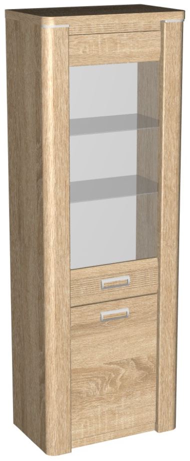 Фото Пенал со стеклом высокий Магнолия ГМ-03 от производителя СБК в Донецке по цене 19&nbsp;830 ₽