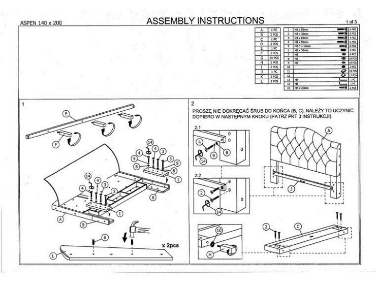 Фото Кровать двуспальная Signal Aspen (СМ 140х200) c ортопедическим основанием от производителя Signal в Донецке по цене 69 060 ₽