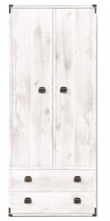 Фото Шкаф Индиана JSZFN2D2S (80) двухдверный (с полками) от производителя Black Red White (БРВ) в Донецке по цене 28&nbsp;400 ₽