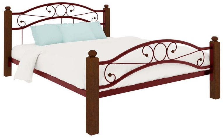 Фото Кровать двуспальная Надежда Lux Plus (СМ 140х200) трубка металл от производителя Милсон в Донецке по цене 21 910 ₽