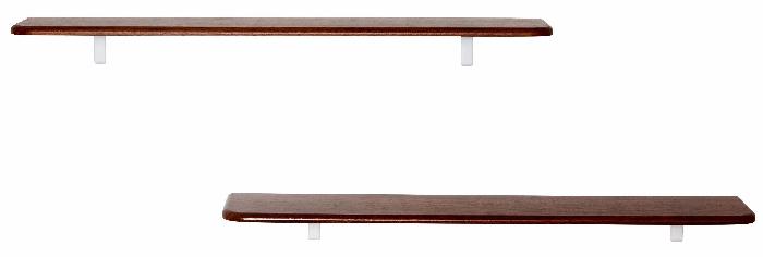 Комплект полок Сочи 1020 (2шт) (орех  (Калифорния) ) Комплект полок Сочи 1020 (2шт) (орех  (Калифорния) )