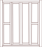 Фото  шкаф хайтек (225) трехдверный производитель Алина мебель