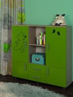 Детская модульная Джерри тип 1 шкаф (1172x429xh1276) в интернет магазине Планета Комфорта Фото mini-detskie детская модульная джерри тип 1 шкаф (1172x429xh1276) производитель Бон-мебель