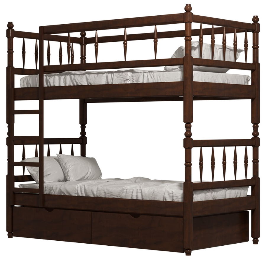 Фото Кровать двухъярусная №2 (СМ 80х190) с основанием от производителя Фант-мебель в Донецке по цене 37&nbsp;680 ₽