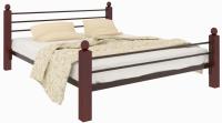 Фото metallicheskie-krovati кровать двуспальная милана lux plus (см 140х190) трубка металл производитель Милсон
