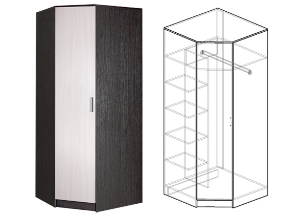 Фото Шкаф Светлана (86) угловой от производителя Мебель Маркет в Донецке по цене 15 150 ₽