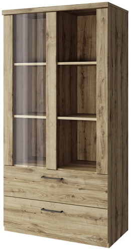 Фото Шкаф с витриной 1V2S3N Дорсет (Doorset) от производителя Анрэкс в Донецке по цене 17 680 ₽
