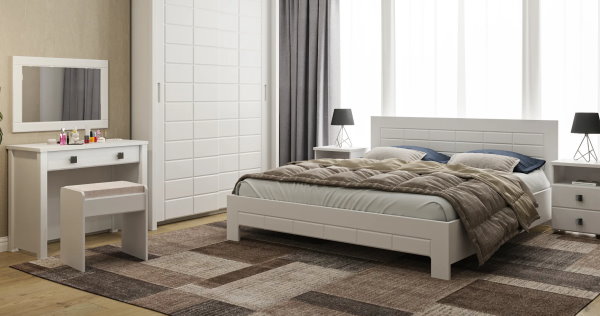 Фото Кровать двуспальная Изабель ИЗ-713К (СМ 180х200) без основания от производителя Компасс в Донецке по цене 21&nbsp;980 ₽