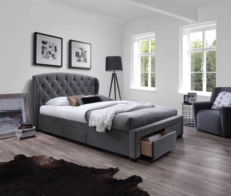 Фото Кровать двуспальная Halmar Sabrina (СМ 160х200) c ортопедическим основанием от производителя Halmar  в Донецке по цене 71&nbsp;530 ₽