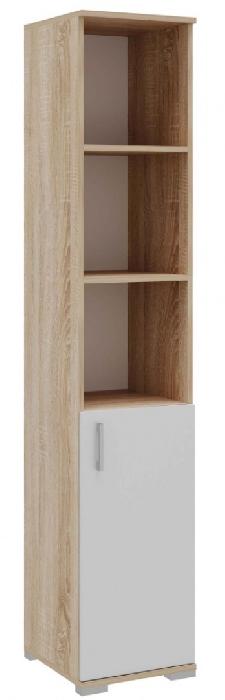 Пенал ПКС-8 (дуб сонома-белый глянец (ПАМИР) ) Пенал ПКС-8 (дуб сонома-белый глянец (ПАМИР) )