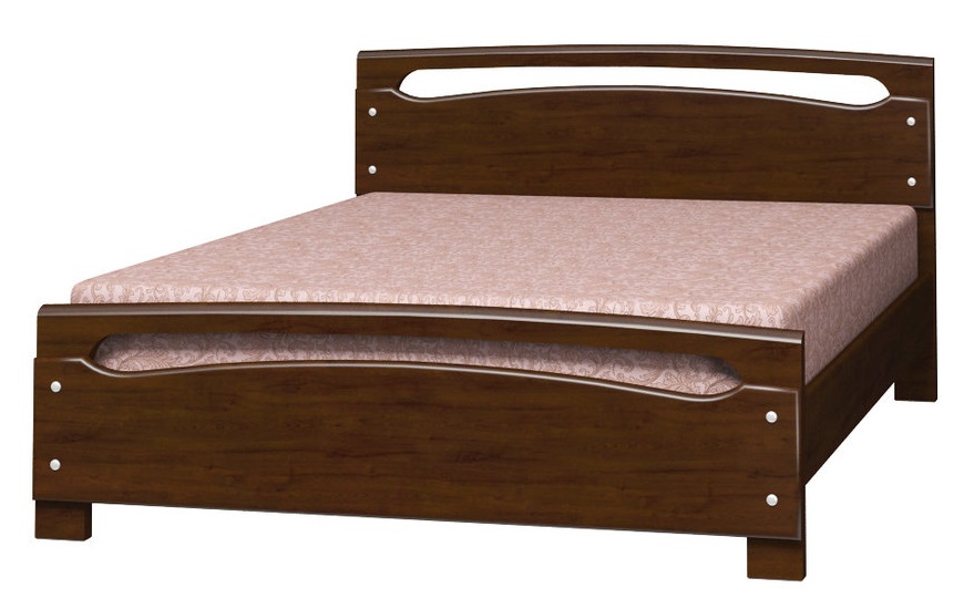 Фото Кровать двуспальная Камелия-2 (СМ 160х200) без основания с универсальными царгами от производителя Браво-мебель в Донецке по цене 22&nbsp;910 ₽