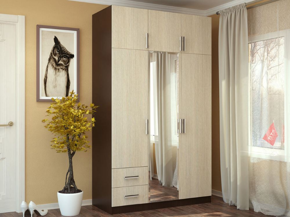 Фото Шкаф с ящиками (129) трехдверный от производителя БТС  в Донецке по цене 15&nbsp;340 ₽