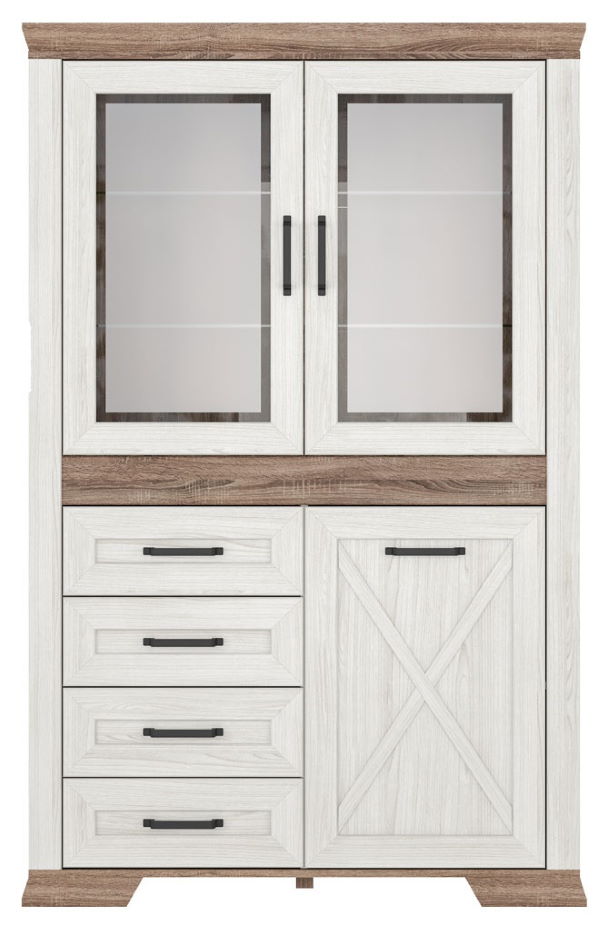 Фото Шкаф Marselle REG2W1D4S от производителя Black Red White (БРВ) в Донецке по цене 46 690 ₽