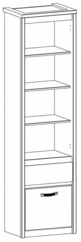 Фото Шкаф открытый 1D1S Прованс (Provence) от производителя Анрэкс в Донецке по цене 15 020 ₽