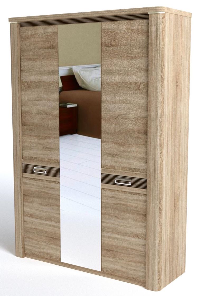 Фото Шкаф Магнолия (160) трехдверный от производителя СБК в Донецке по цене 36 070 ₽