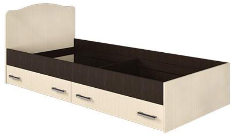 Фото Кровать односпальная с ящиками Светлана (СМ 90х190) без основания от производителя Мебель Маркет в Донецке по цене 10&nbsp;300 ₽
