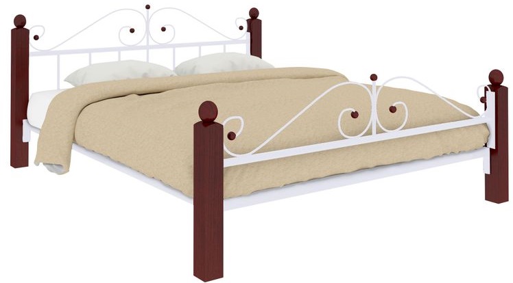 Фото Кровать двуспальная Диана Lux Plus (СМ 180х200) трубка металл от производителя Милсон в Донецке по цене 22 900 ₽