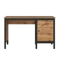 Стол письменный Loft BIU/130 (мдф, лдсп-дуб вотан,  черный матовый (Black Red White (БРВ)) ) в Донецке от производителя 