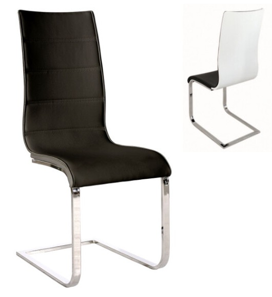 Стул Signal H668 ( Обивка стула:экокожа , хром, черный-белый (Signal) )