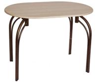 Стол обеденный Марсель (металл, мдф-ясень шимо темный,  медный антик (Бител) ) в Донецке от производителя 