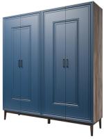 Шкаф Гориция ШР-4 (201) четырехдверный (таксус, сапфировый,(Браво-мебель)) в Донецке от производителя 