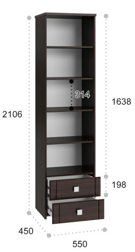Фото Пенал Изабель ИЗ-63К с зеркалом от производителя Компасс в Донецке по цене 25&nbsp;320 ₽