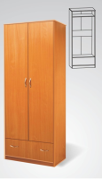 Фото  шкаф 02 (80) двухдверный производитель ДВК