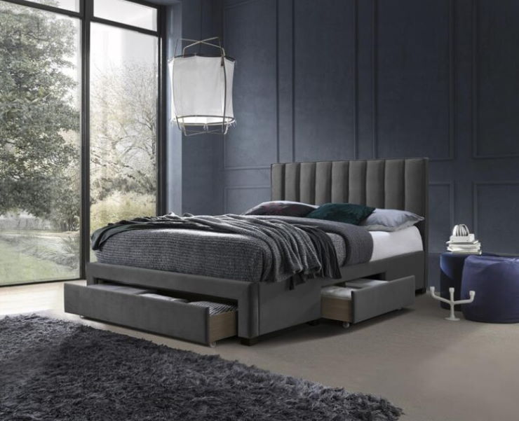 Фото Кровать двуспальная Halmar Grace (СМ 160х200) c ортопедическим основанием от производителя Halmar  в Донецке по цене 62&nbsp;380 ₽