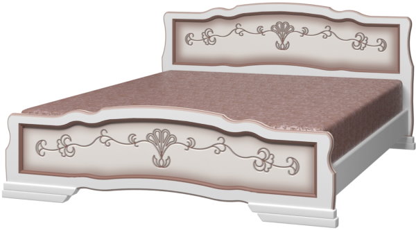 Фото Кровать двуспальная Карина-6 (СМ 160х200) с выдвижными ящиками, без основания с универсальными царга от производителя Браво-мебель в Донецке по цене 29 530 ₽