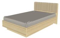 1. Кровать с мягким изголовьем КР-1012 (Ясень Асахи)