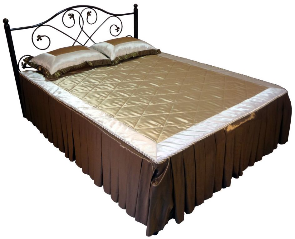 Фото Кровать двуспальная Алиса-1600 (СМ 160х200) основание металл трубка  от производителя Металл-Конструкция в Донецке по цене 15 990 ₽