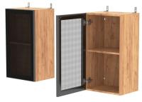 Фото kukhonnye-shkafy-so-steklom кухня бронкс шкаф навесной амв-40 производитель Леко